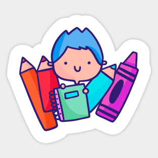 I went back to school Sticker